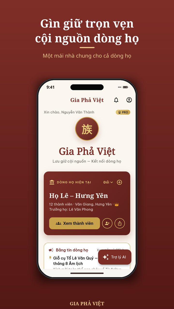 Trang chủ dòng họ — Gia Phả Việt