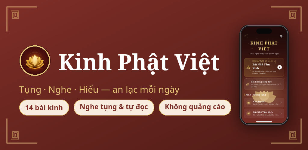 Kinh Phật Việt — tụng, nghe và đọc kinh Phật theo bản Việt âm